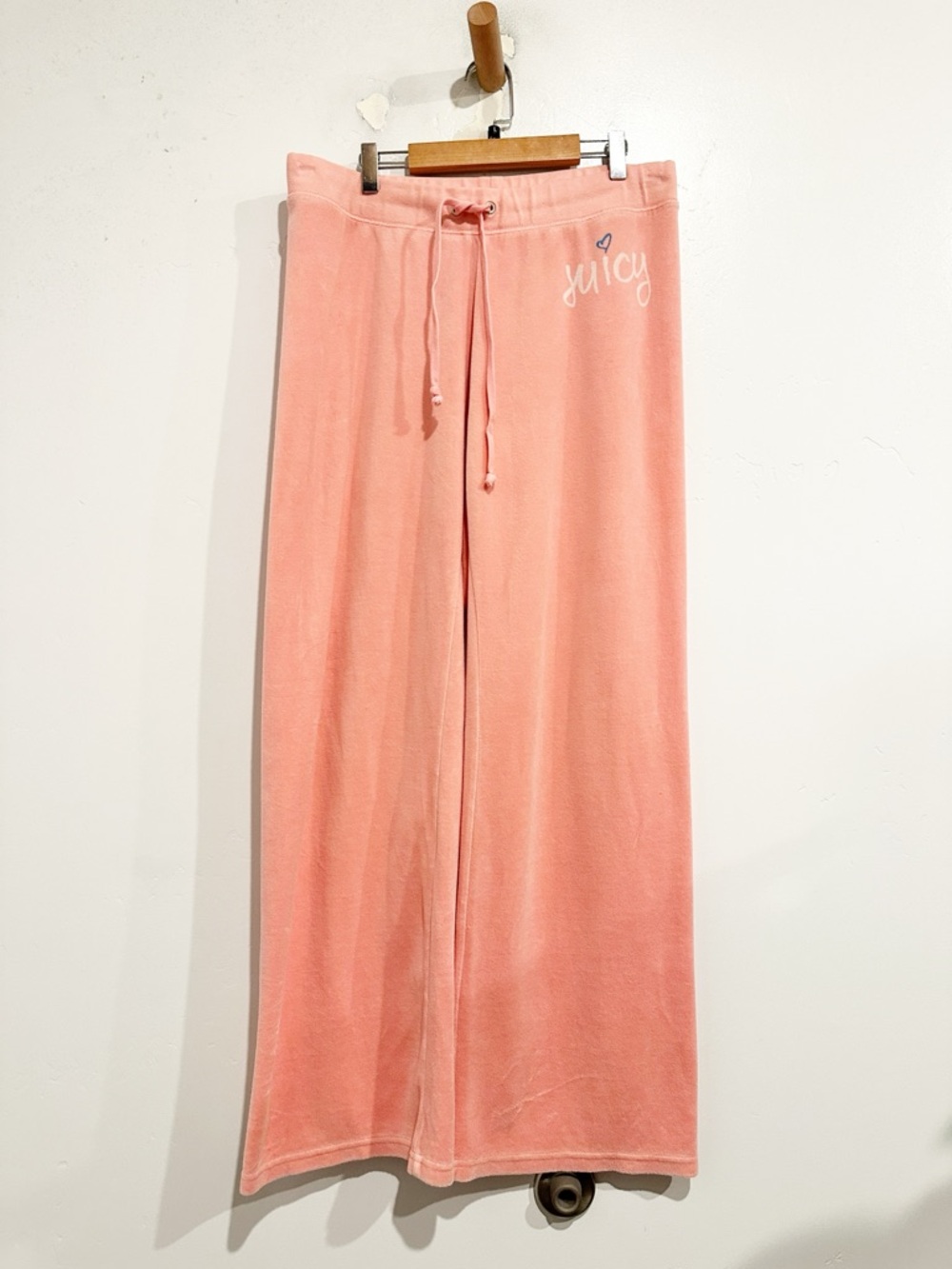 Juicy Couture Y2K Pink Terry Cloth Pants Size Large